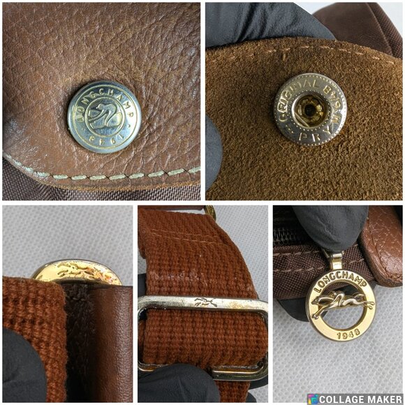 Longchamp Le Pliage Nylon Brown Crossbody Bag– Used Authentic, Classic Everyday! - Picture 6 of 15